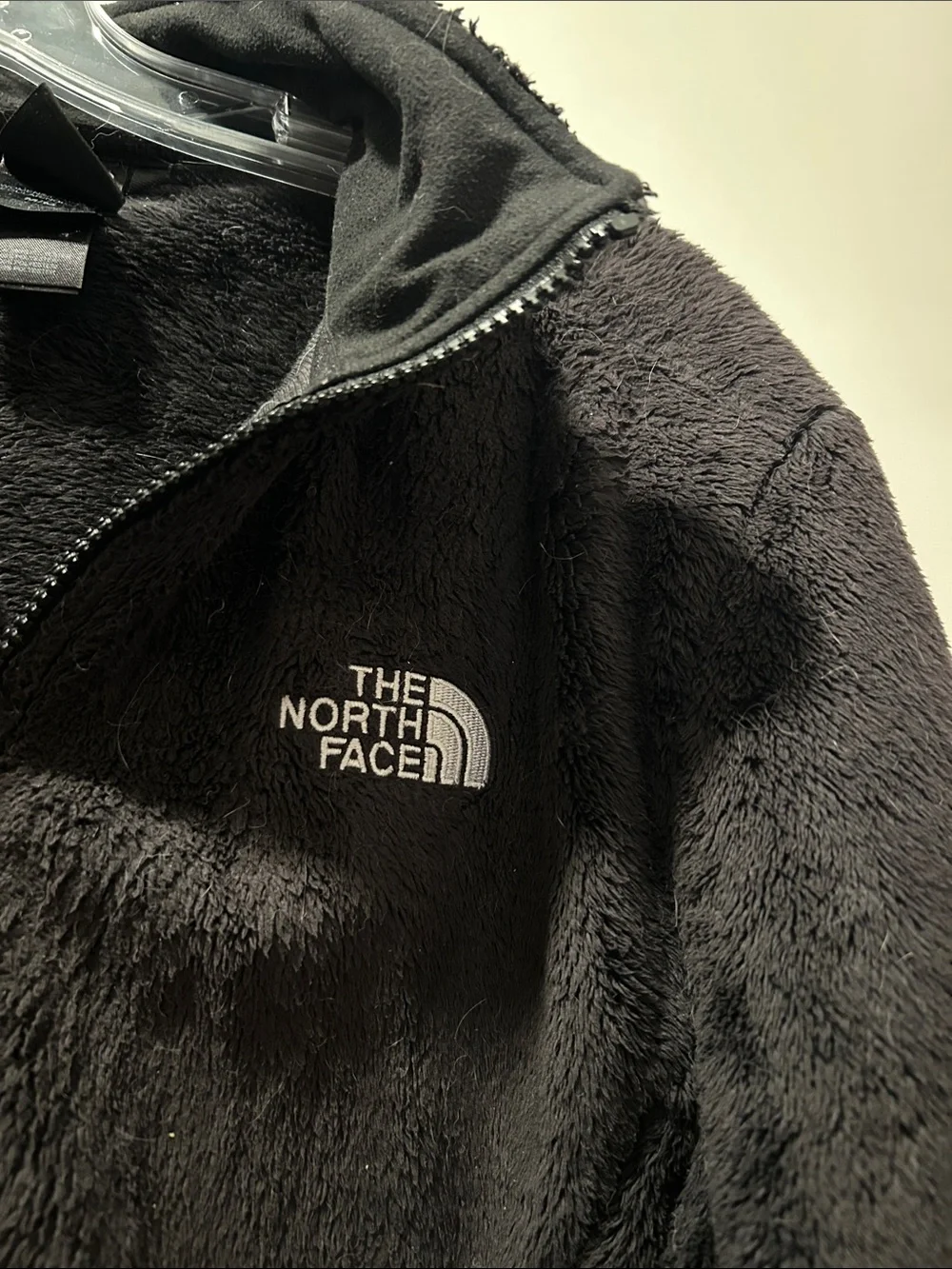 The North Face Black Plush Full-Zip Fleece Jacket
